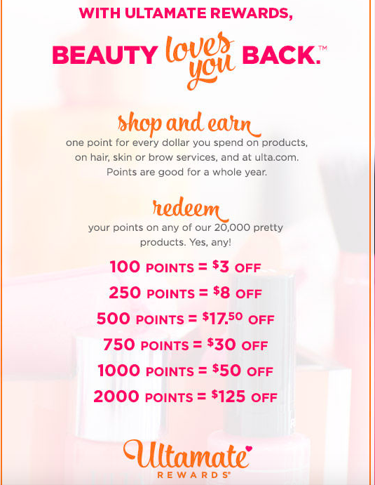 Earning and Redeeming Points at Ulta Under the UltaMate ...